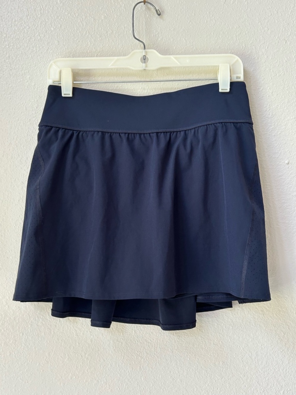 Navy Blue Spanx Booty Boost Mini Activewear/Tennis Skort;Pockets (Size L=12-14)
